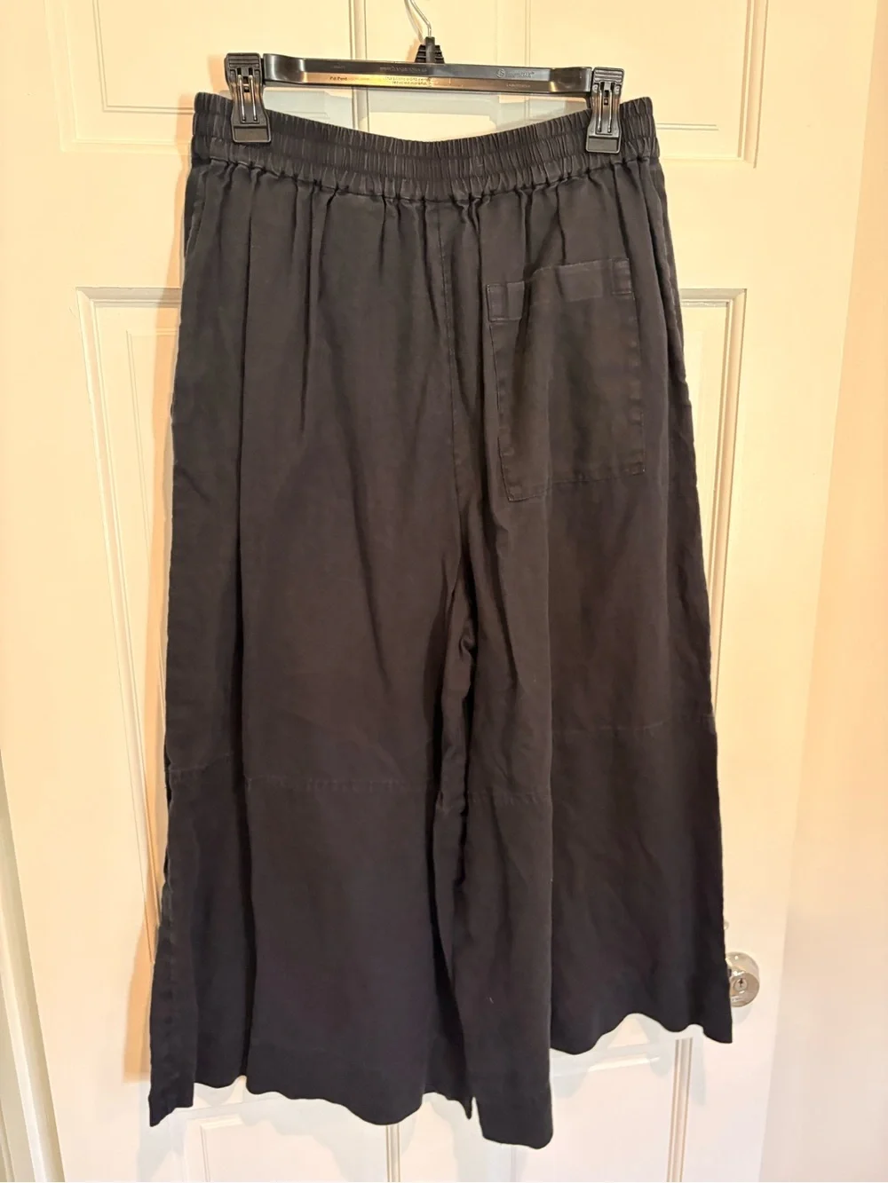 COS Black A-Line Wide-Leg Skirt
